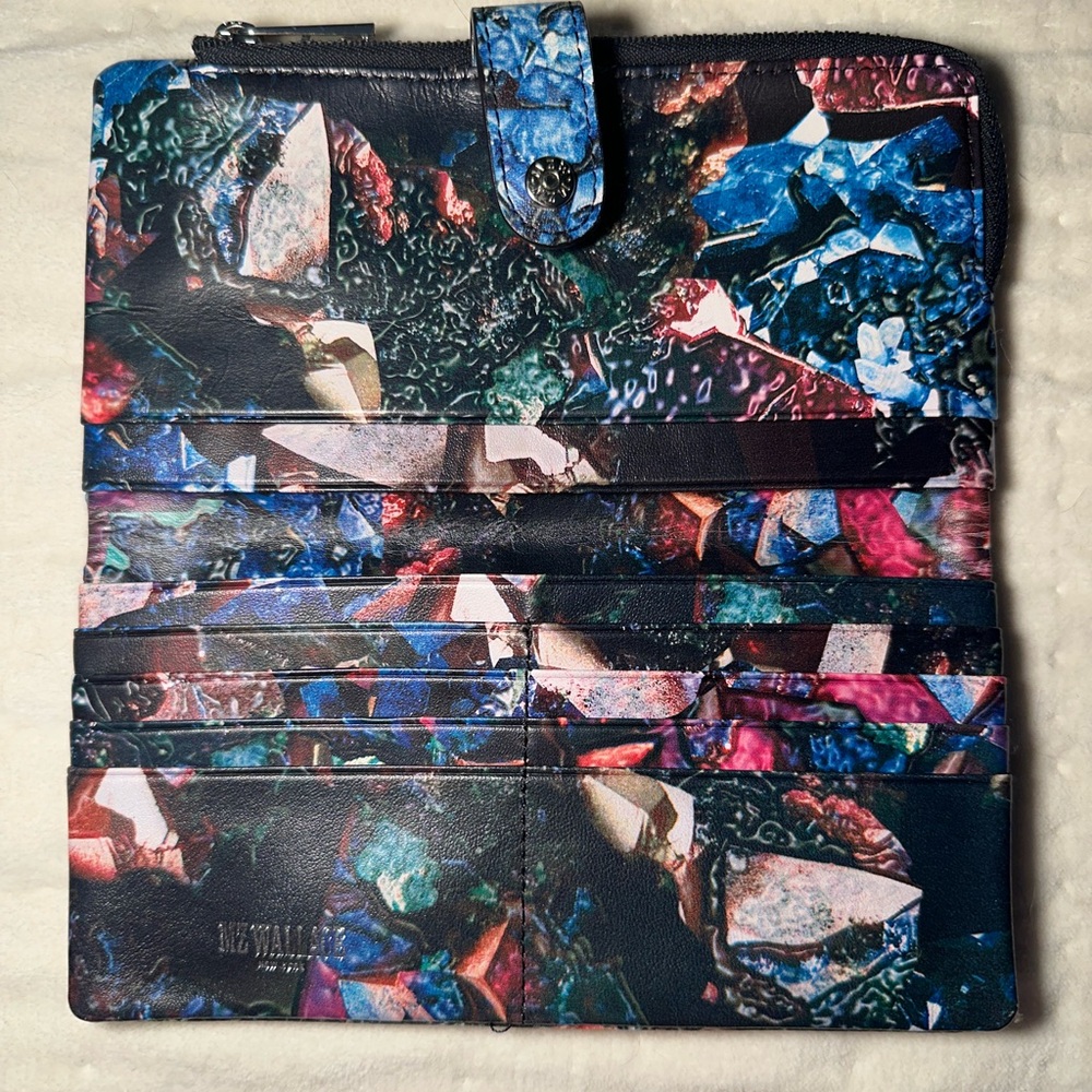 MZ Wallace Rare Jewel Print Wallet.